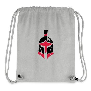Spartan Helmet Logo Gladiator - Stanley/Stella Recycled Gym Bag - heather grey - Front