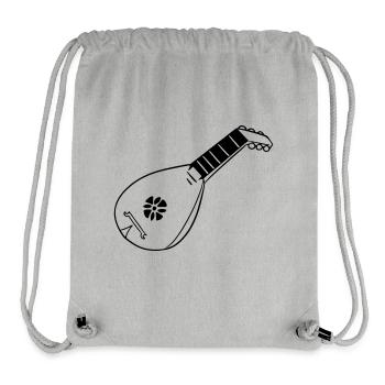 A Bards Weapon - the Lute - Stanley/Stella Recycled Gym Bag - heather grey - Front