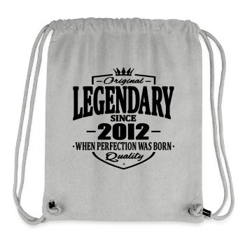 Legendär seit 2012 - Stanley/Stella recycelter Gym Bag - Grau meliert - Vorne