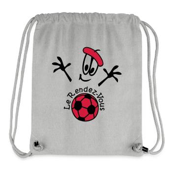 Football Germany Comic - Stanley/Stella Recycled Gym Bag - heather grey - Front