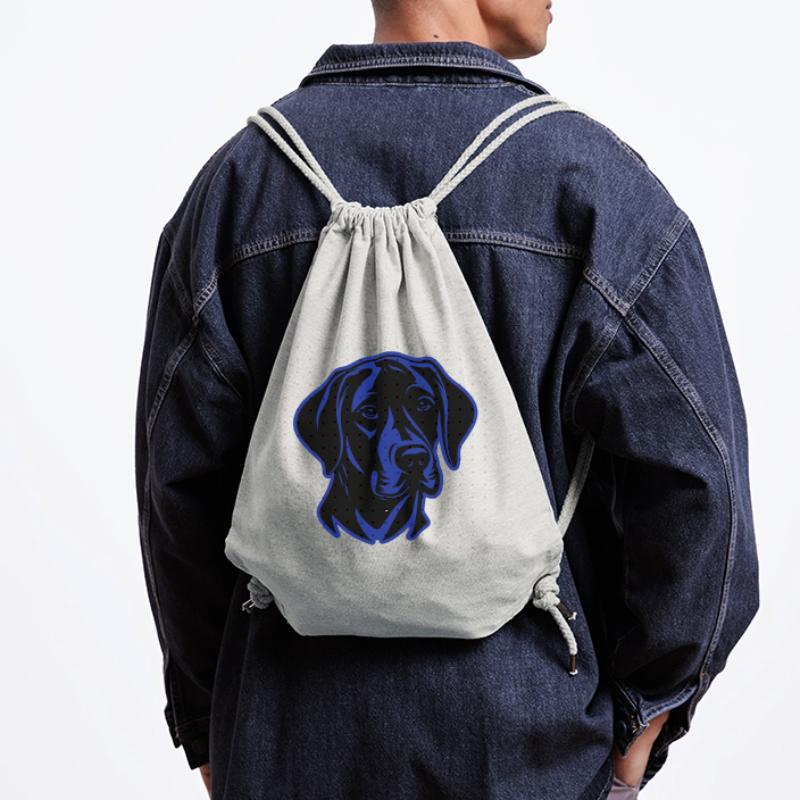 Labrador Hund Kopf Stanley/Stella recycelter Gym Bag