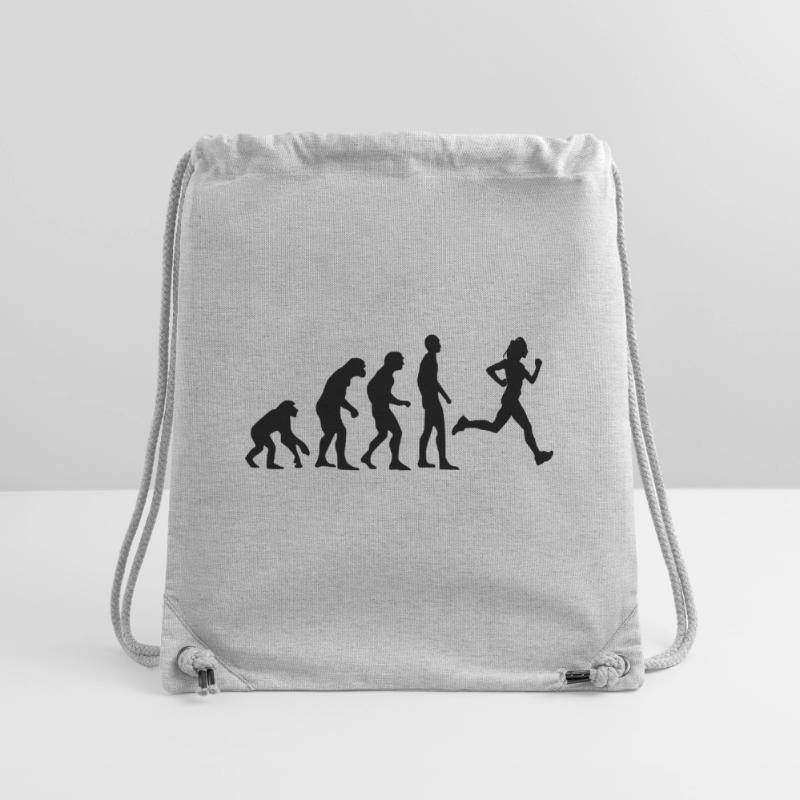Human Evolution Running Jogging Jogging Gift Stanley/Stella Recycled Gym Bag