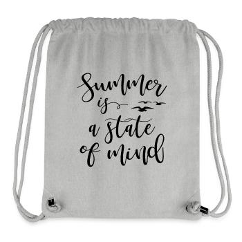 Summer is a state of mind - Stanley/Stella recycelter Gym Bag - Grau meliert - Vorne