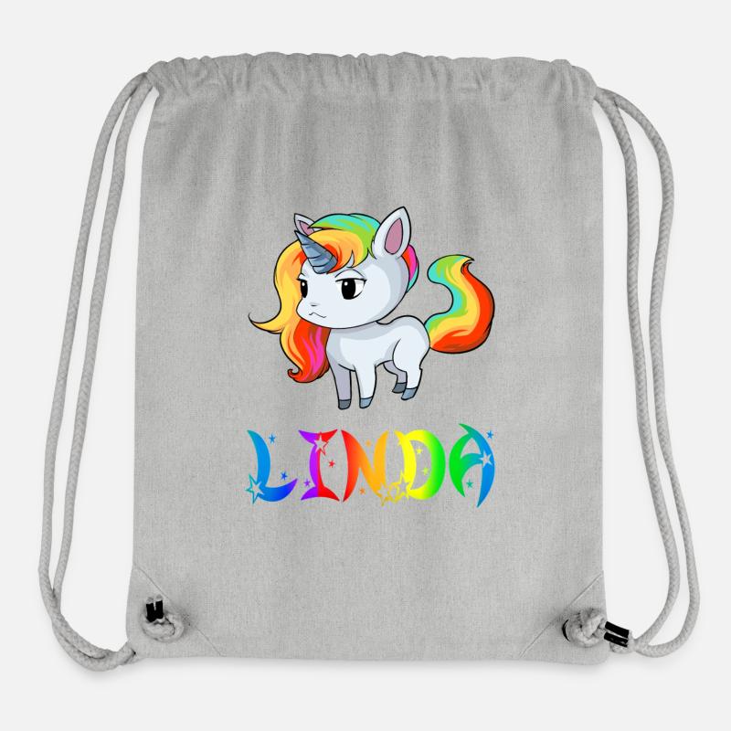 Linda Einhorn - Stanley/Stella recycelter Gym Bag - Grau meliert