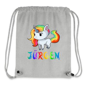 Einhorn Jürgen - Stanley/Stella recycelter Gym Bag - Grau meliert - Vorne