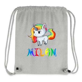 Einhorn Milan - Stanley/Stella recycelter Gym Bag - Grau meliert - Vorne