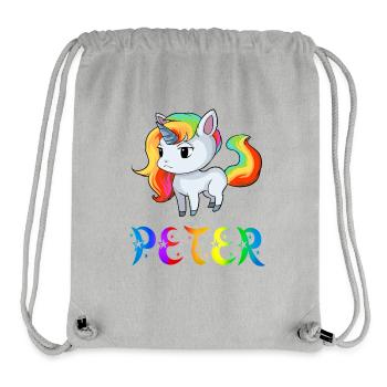 Einhorn Peter - Stanley/Stella recycelter Gym Bag - Grau meliert - Vorne