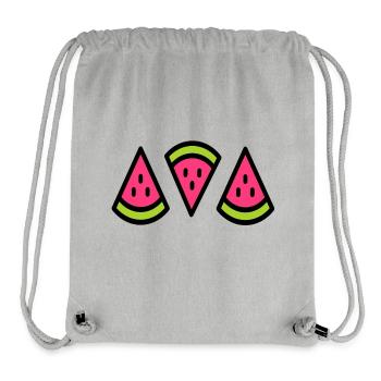 sweet watermelon Summertime fruit - Stanley/Stella Recycled Gym Bag - heather grey - Front