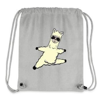Lunettes de soleil Spagat en alpaga - Sac à cordon recyclé Stanley/Stella - gris chiné - Devant