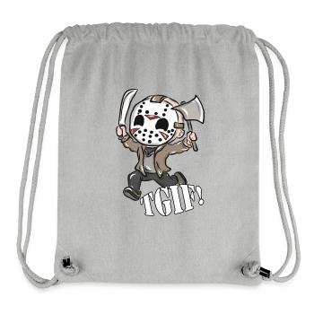 Jason Halloween Gift - Stanley/Stella Recycled Gym Bag - heather grey - Front