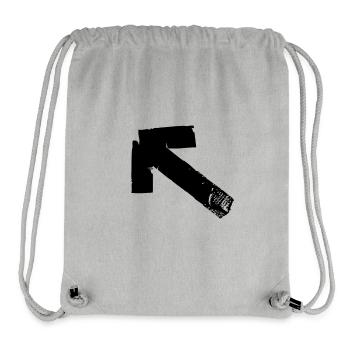 Arrow top left - Tape - Stanley/Stella Recycled Gym Bag - heather grey - Front