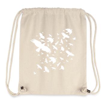 Vogelschwarm - Stanley/Stella recycelter Gym Bag - Naturweiß - Vorne