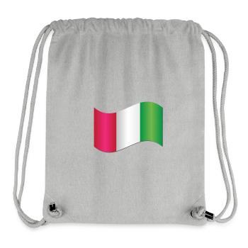  Italian Flag  - Stanley/Stella Recycled Gym Bag - heather grey - Front