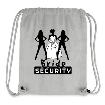Bride Team Security Hen Party - Stanley/Stella Recycled Gym Bag - heather grey - Front