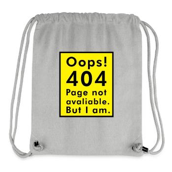 404 error - Stanley/Stella Recycled Gym Bag - heather grey - Front