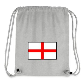 England-Flagge - Stanley/Stella recycelter Gym Bag - Grau meliert - Vorne