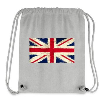 Vintage London Flag- Retro- London- UK - Stanley/Stella Recycled Gym Bag - heather grey - Front