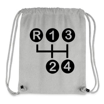 Getriebe 4-Gang - Stanley/Stella recycelter Gym Bag - Grau meliert - Vorne