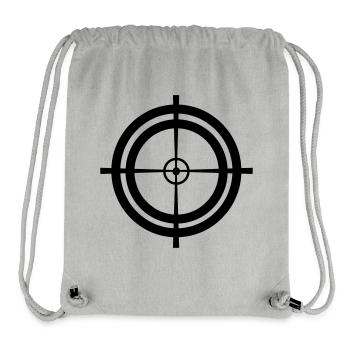 Rose target visor sniper - Stanley/Stella Recycled Gym Bag - heather grey - Front