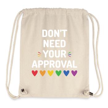Benötigen Sie nicht Ihre Zustimmung - Stanley/Stella recycelter Gym Bag - Naturweiß - Vorne