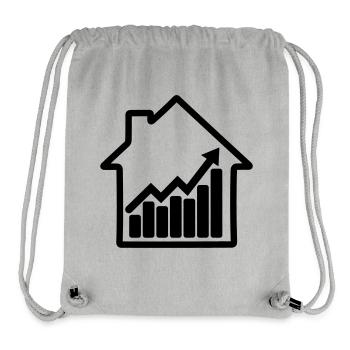 Stock chart for housing market - Stanley/Stella Recycled Gym Bag - heather grey - Front