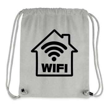 Haus mit Wifi - Stanley/Stella recycelter Gym Bag - Grau meliert - Vorne