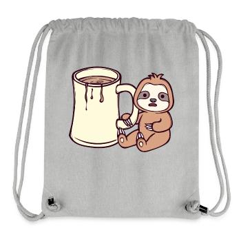 Dschungel Faul Faultier Langschläfer Müde Tier - Stanley/Stella recycelter Gym Bag - Grau meliert - Vorne