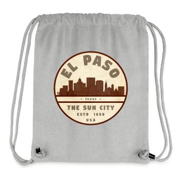 El Paso Sonnenstadt Skyline - Stanley/Stella recycelter Gym Bag - Grau meliert - Vorne