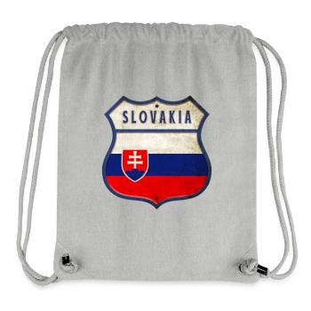 Slowakei Flaggen Wappen Design - Stanley/Stella recycelter Gym Bag - Grau meliert - Vorne