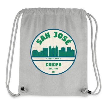 San José Chepe Skyline - Stanley/Stella recycelter Gym Bag - Grau meliert - Vorne