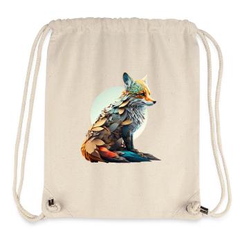 Farbenfroher Fuchs mit bunten Blättern - Stanley/Stella recycelter Gym Bag - Naturweiß - Vorne