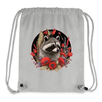 Raccoon Forest Animals - Stanley/Stella Recycled Gym Bag - heather grey - Front