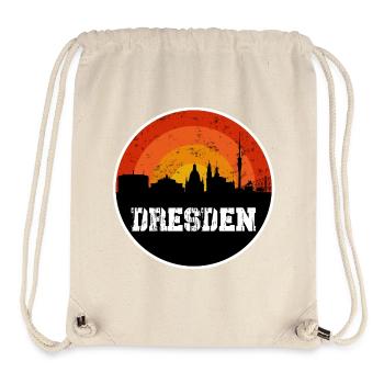 Dresden Skyline - Stanley/Stella recycelter Gym Bag - Naturweiß - Vorne