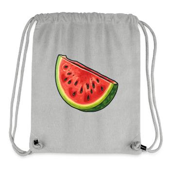Wassermelonenscheibe - Süße Sommerstimmung - Stanley/Stella recycelter Gym Bag - Grau meliert - Vorne