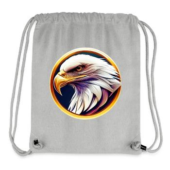 Bald eagle - Stanley/Stella Recycled Gym Bag - heather grey - Front
