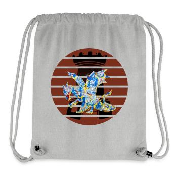 Dragon Europe E 205 - Sac à cordon recyclé Stanley/Stella - gris chiné - Devant