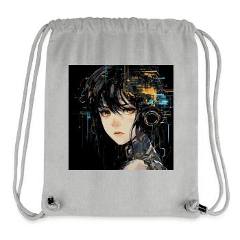 Anime Augen Digital - Stanley/Stella recycelter Gym Bag - Grau meliert - Vorne
