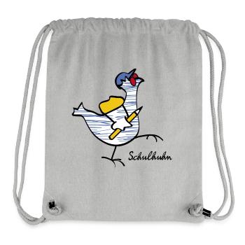 Start of school for first graders - Stanley/Stella Recycled Gym Bag - heather grey - Front