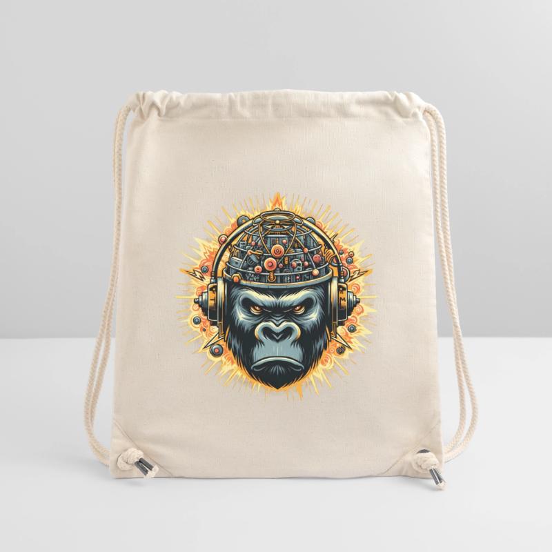 Gorilla Cybersound with Techno Head Stanley/Stella Recycled Gym Bag