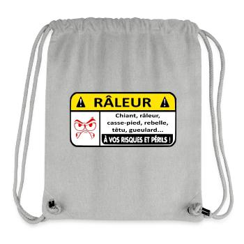 Complaining Danger - Stanley/Stella Recycled Gym Bag - heather grey - Front