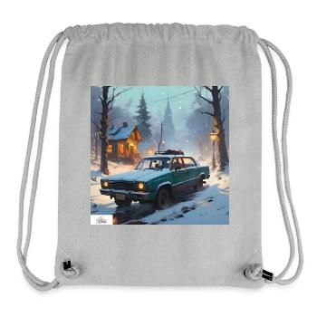 Cozy winter road trip - Stanley/Stella Recycled Gym Bag - heather grey - Front