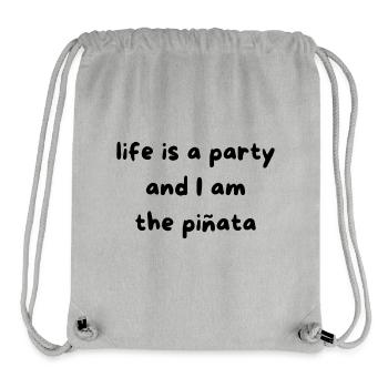 Piñata-Party - Stanley/Stella recycelter Gym Bag - Grau meliert - Vorne
