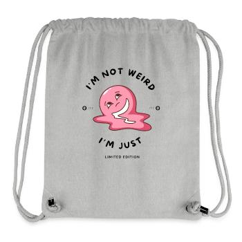 Dessin animé édition étrange - Sac à cordon recyclé Stanley/Stella - gris chiné - Devant