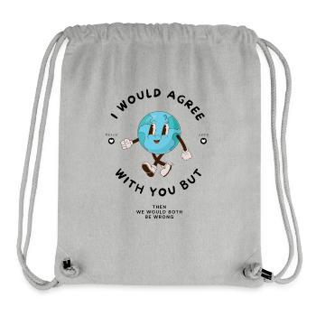 Wrongly agree cartoon - Stanley/Stella Recycled Gym Bag - heather grey - Front