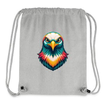 Taube Niedliches Kawaii Cartoon Clipart Tier Gesicht - Stanley/Stella recycelter Gym Bag - Grau meliert - Vorne