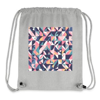 Motifs de rêve 6 - Sac à cordon recyclé Stanley/Stella - gris chiné - Devant