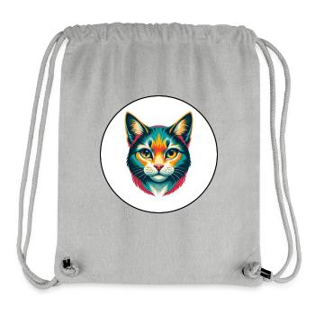 Australische Nebelkatzenrasse Cartoon Kawaii Tier - Stanley/Stella recycelter Gym Bag - Grau meliert - Vorne