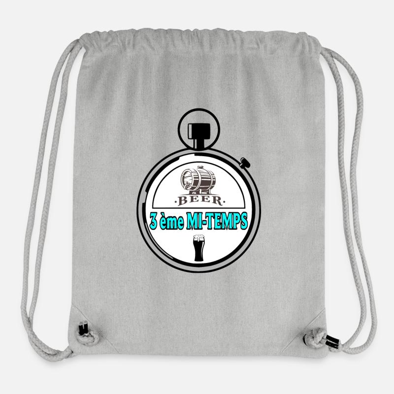 3. Halbzeit - Stanley/Stella recycelter Gym Bag - Grau meliert