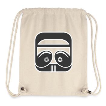 Geometric Robotic Mask - Stanley/Stella Recycled Gym Bag - natural - Front