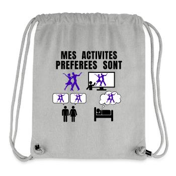 DANCE - MY FAVOURITE THINGS TO DO - Stanley/Stella Recycled Gym Bag - heather grey - Front